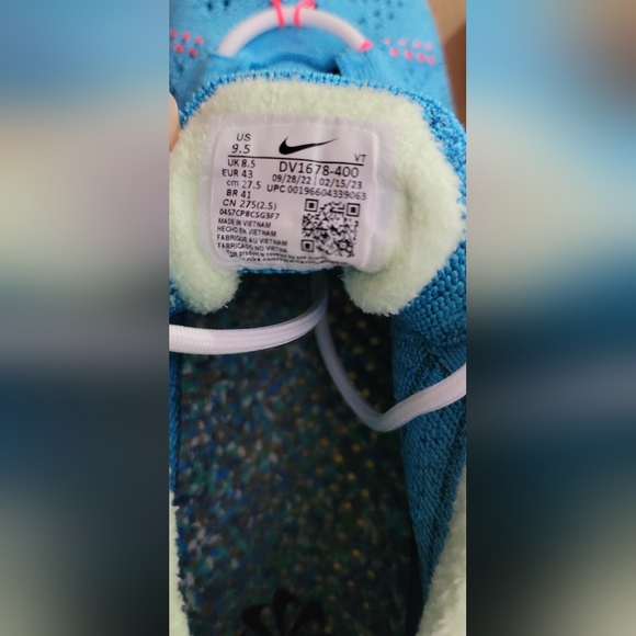 Nike AIR VAPORMAX 2023 FLYKNIT "Baltic Blue" DV1678-400 Size 9.5 Men | 11 Women - Picture 9 of 16